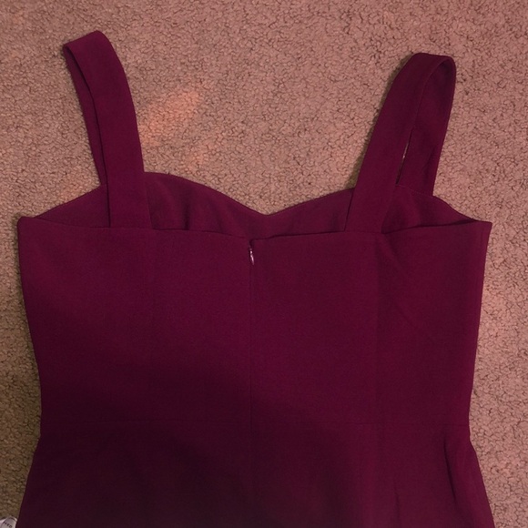 Dress The Population Nicole Sweetheart Sleeveless Sheath Dress Dark Magenta L - Picture 7 of 10